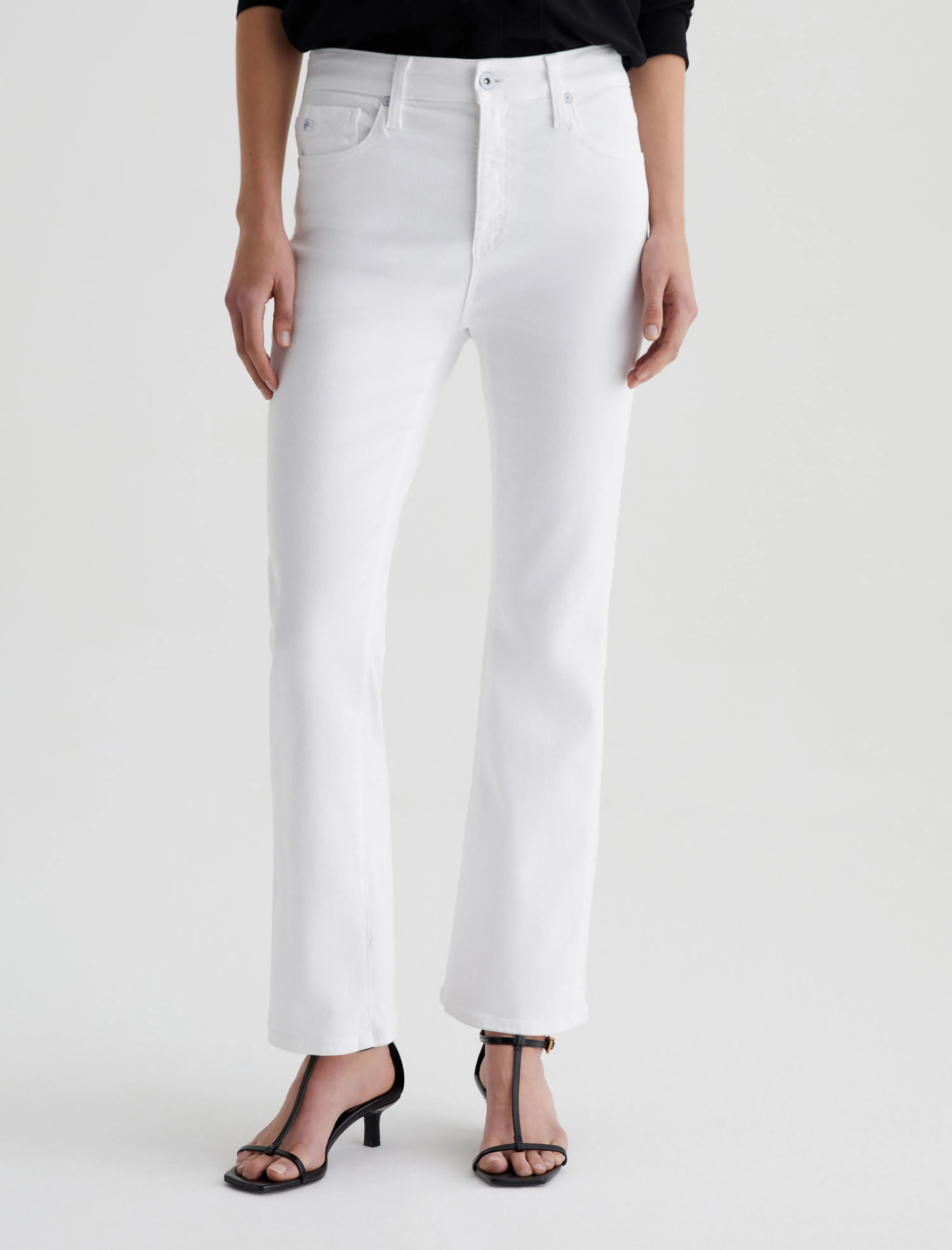 AG Farrah Boot Crop: Gallery White