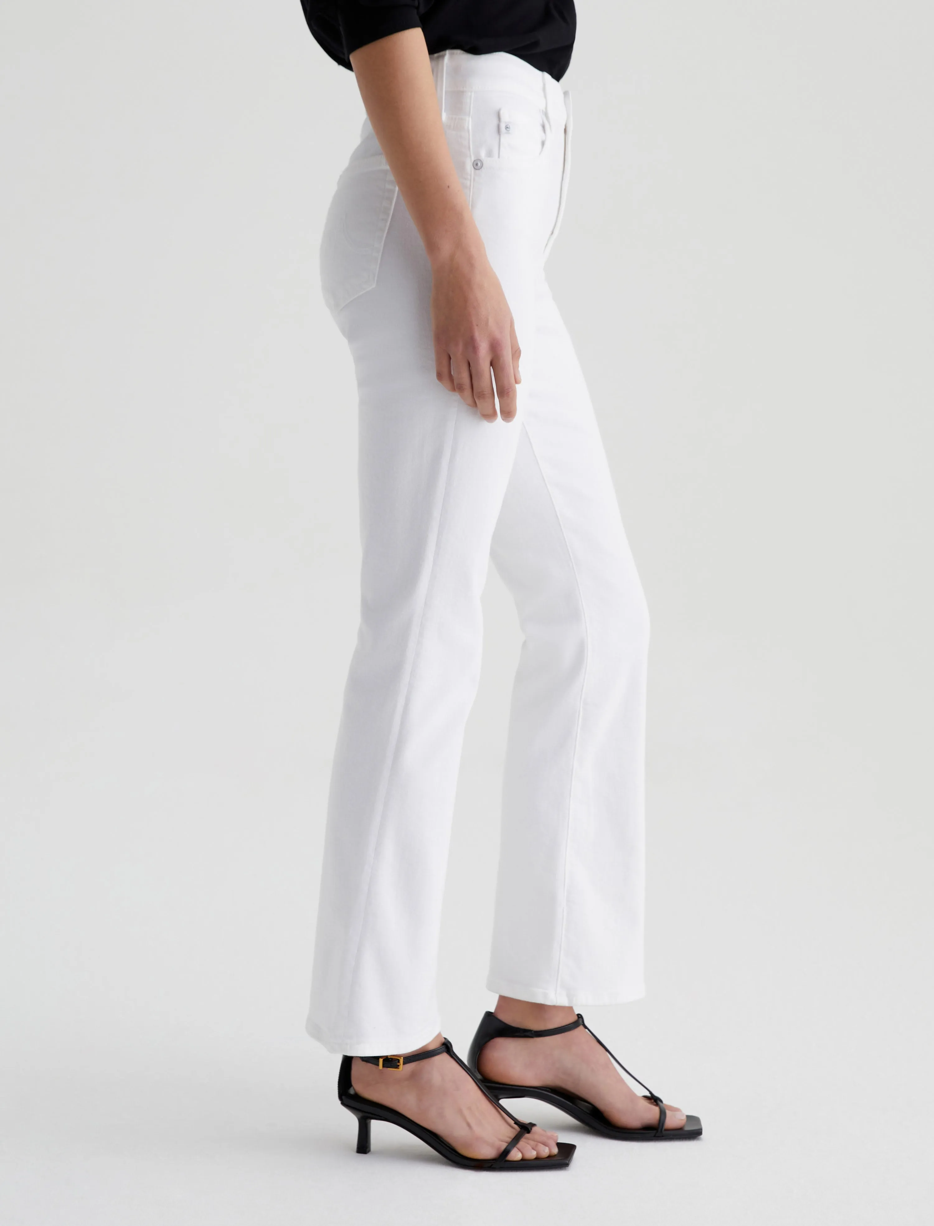 AG Farrah Boot Crop: Gallery White