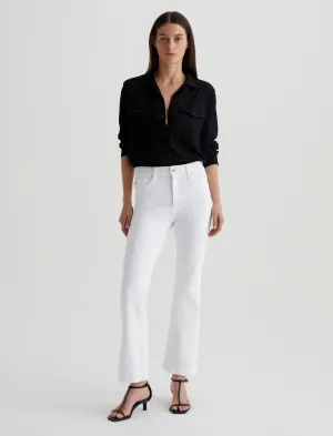 AG Farrah Boot Crop: Gallery White