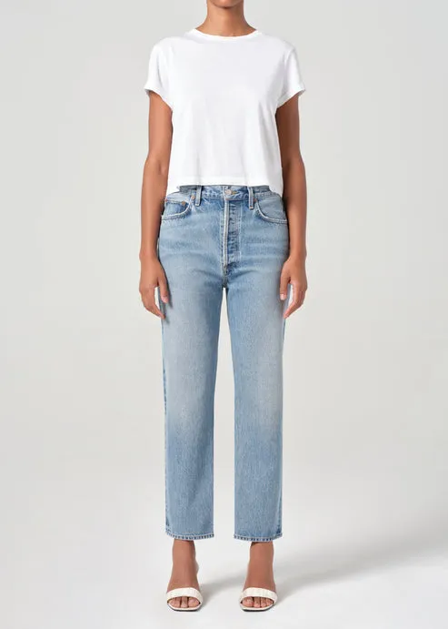 AGOLDE 90's Pinch Waist Crop: Stage