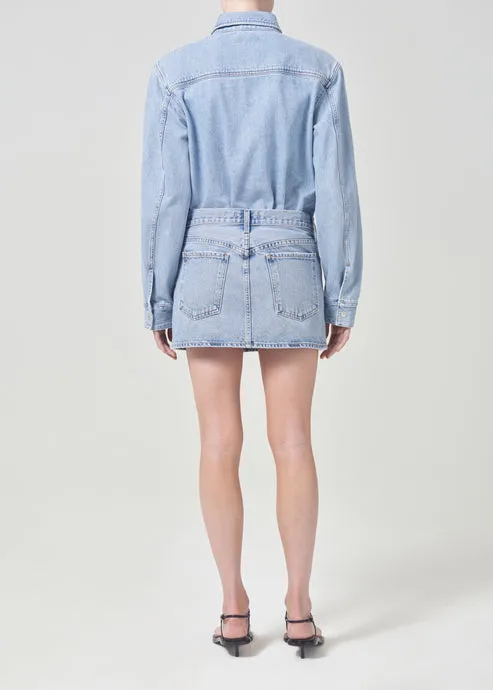 AGOLDE Alek Mini Skirt: Force