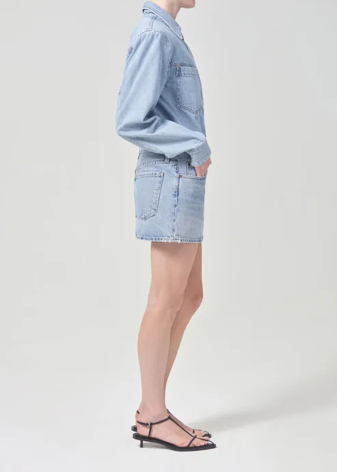 AGOLDE Alek Mini Skirt: Force