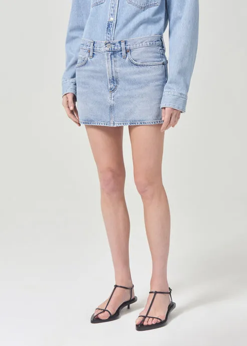 AGOLDE Alek Mini Skirt: Force