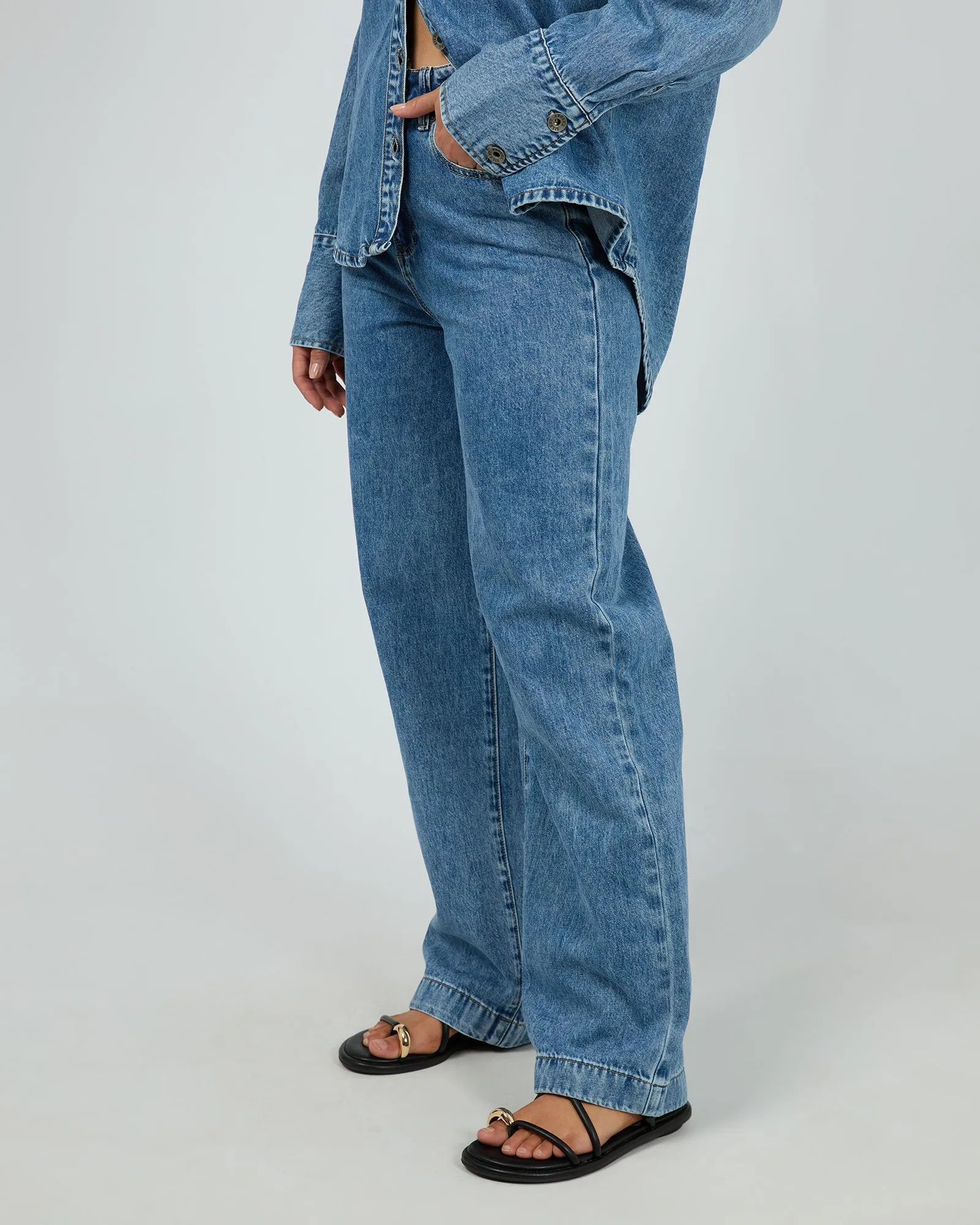 Aster Pant Mid Blue