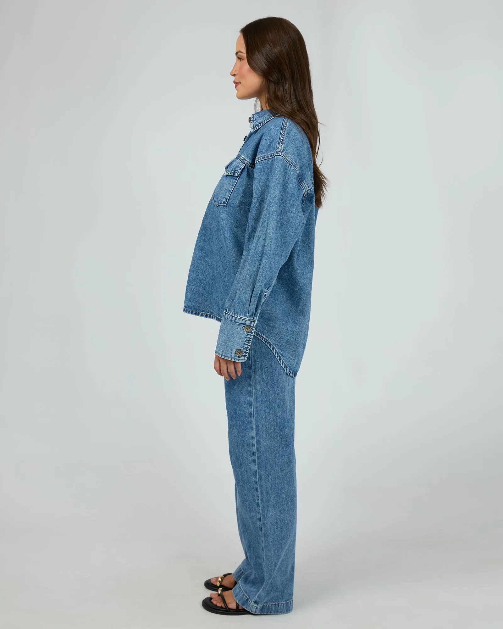 Aster Pant Mid Blue