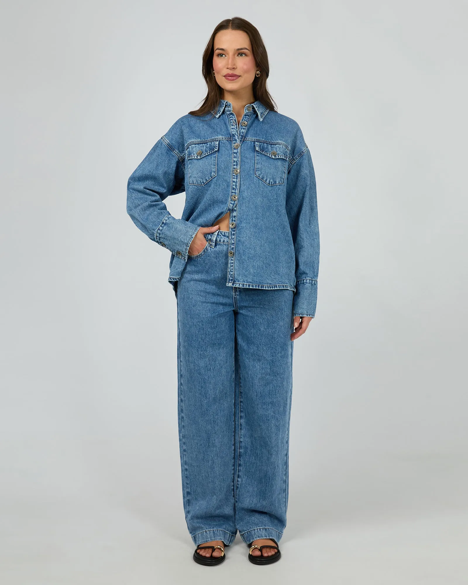 Aster Pant Mid Blue