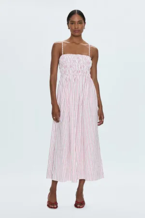 Bianca Dress: Ruby Stripe