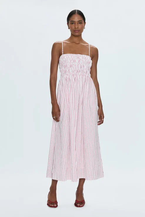Bianca Dress: Ruby Stripe
