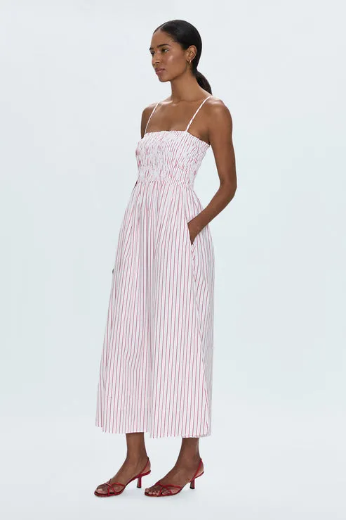 Bianca Dress: Ruby Stripe