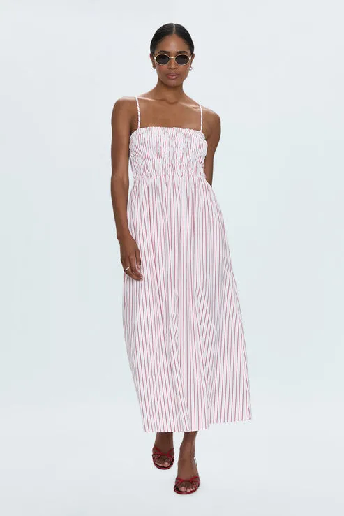 Bianca Dress: Ruby Stripe