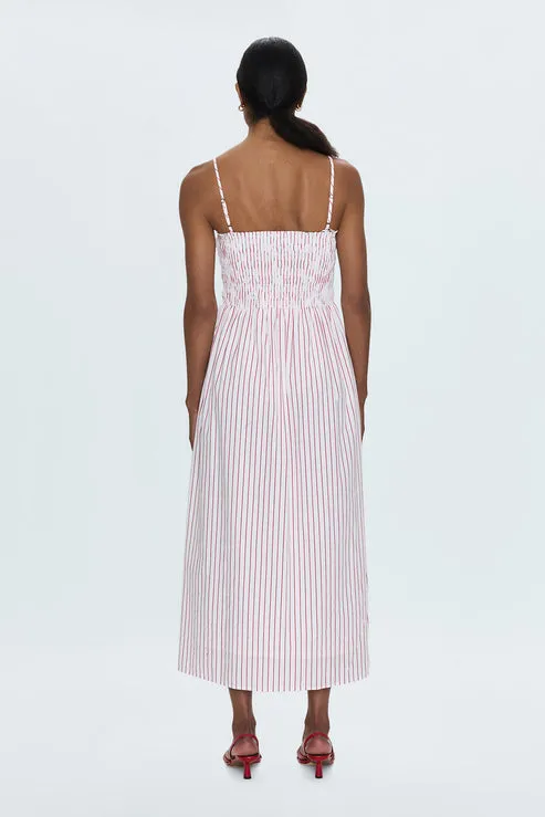 Bianca Dress: Ruby Stripe