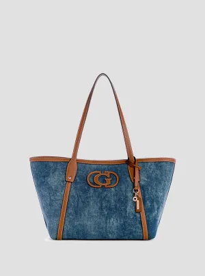Blue Denim Sebina Tote Bag Guess