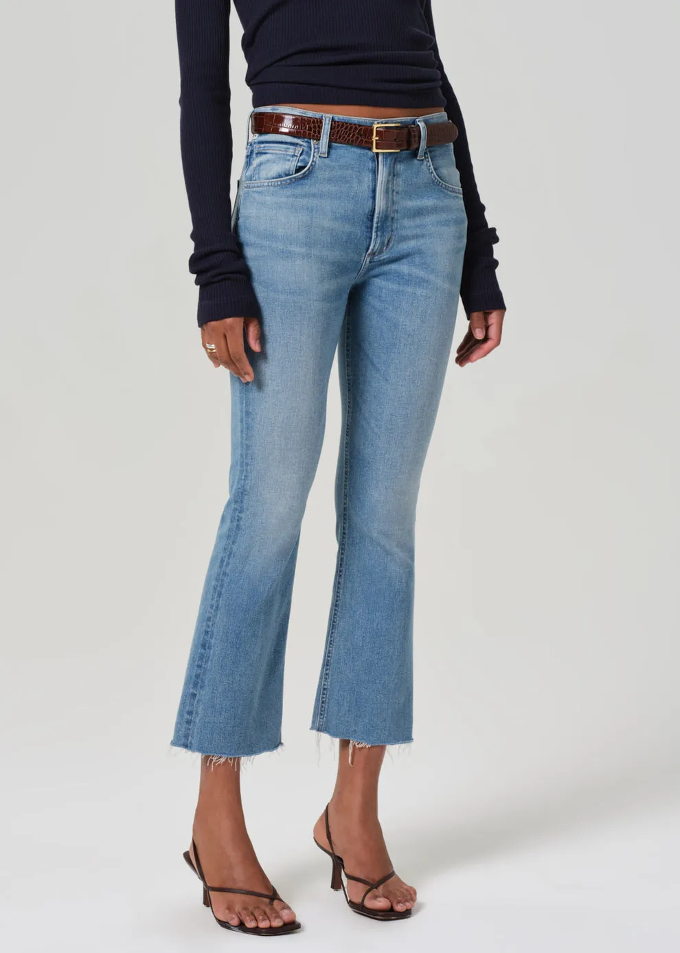 Citizens of Humanity Isola Cropped Boot: Tahiti