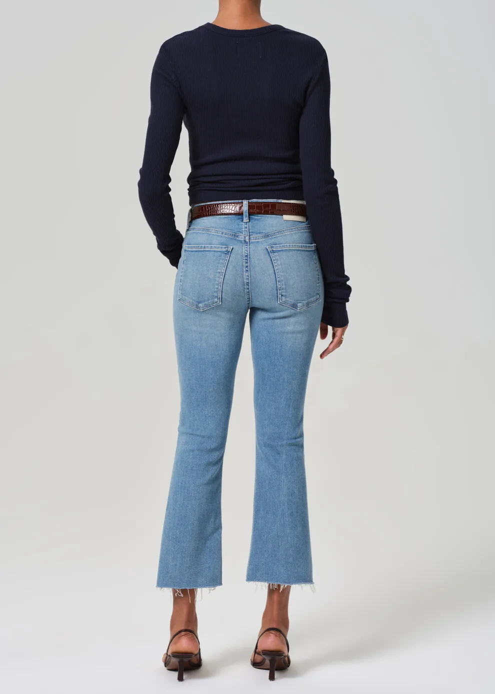 Citizens of Humanity Isola Cropped Boot: Tahiti