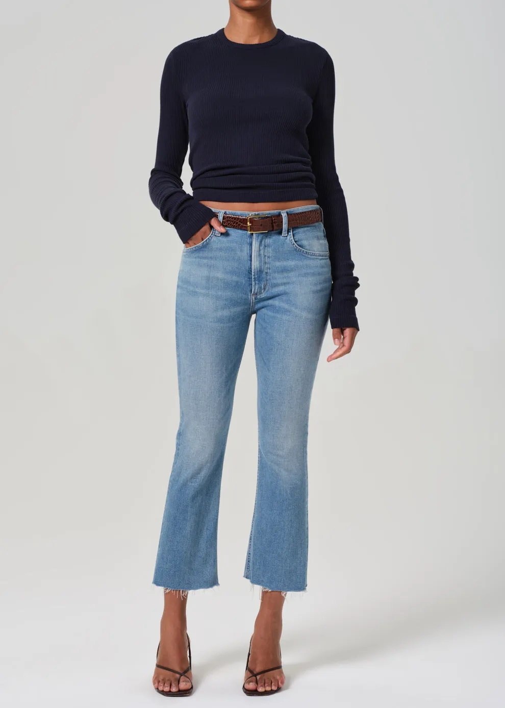 Citizens of Humanity Isola Cropped Boot: Tahiti