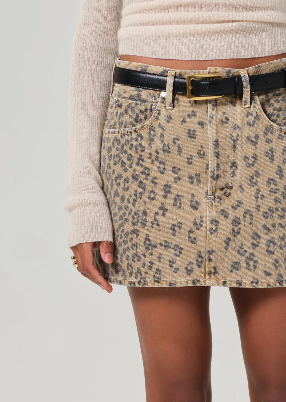 Citizens of Humanity Ramona Skirt: Cheetah