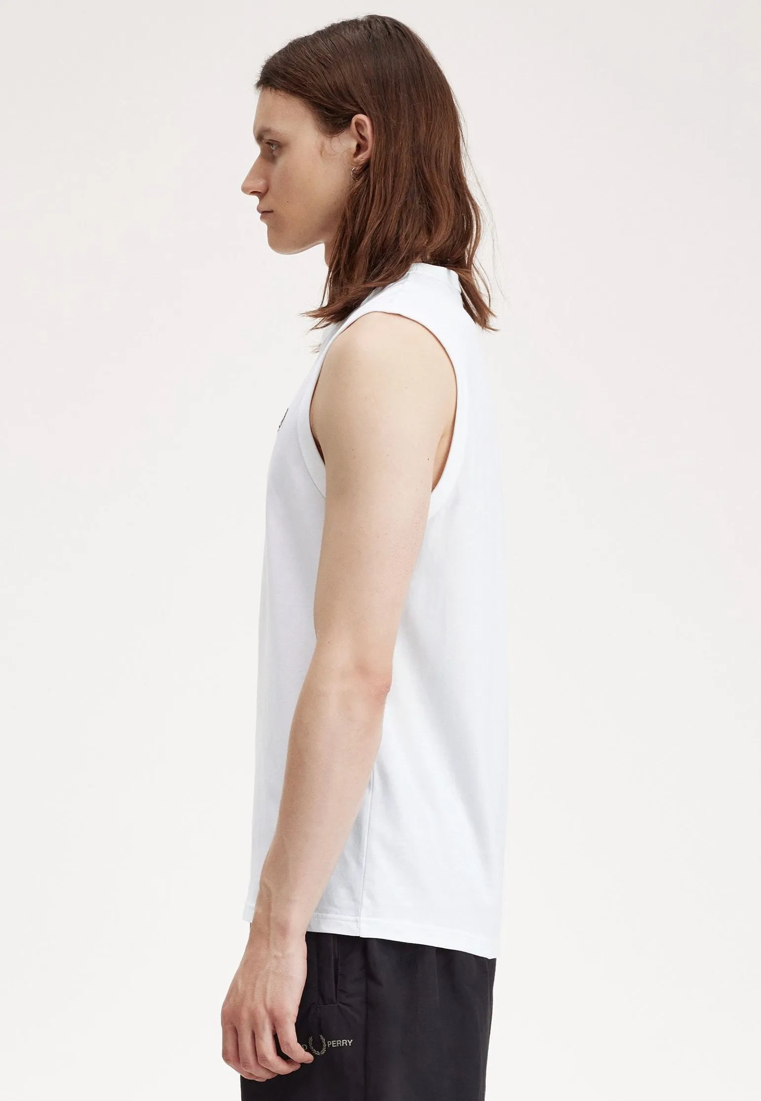 Fred Perry - Crew Neck White - Tank