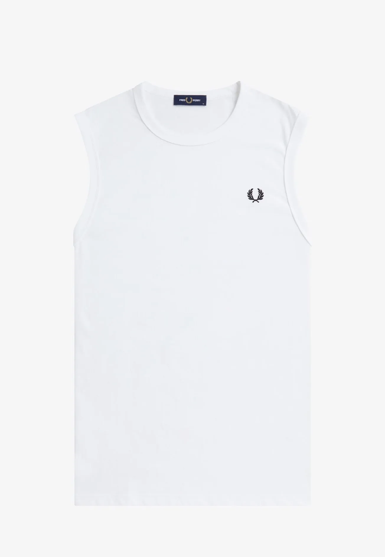 Fred Perry - Crew Neck White - Tank