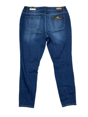 Jeans Skinny By Royalty In Blue Denim, Size:18