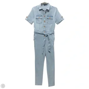 Jumpsuit By Haute Monde In Blue Denim, Size: M