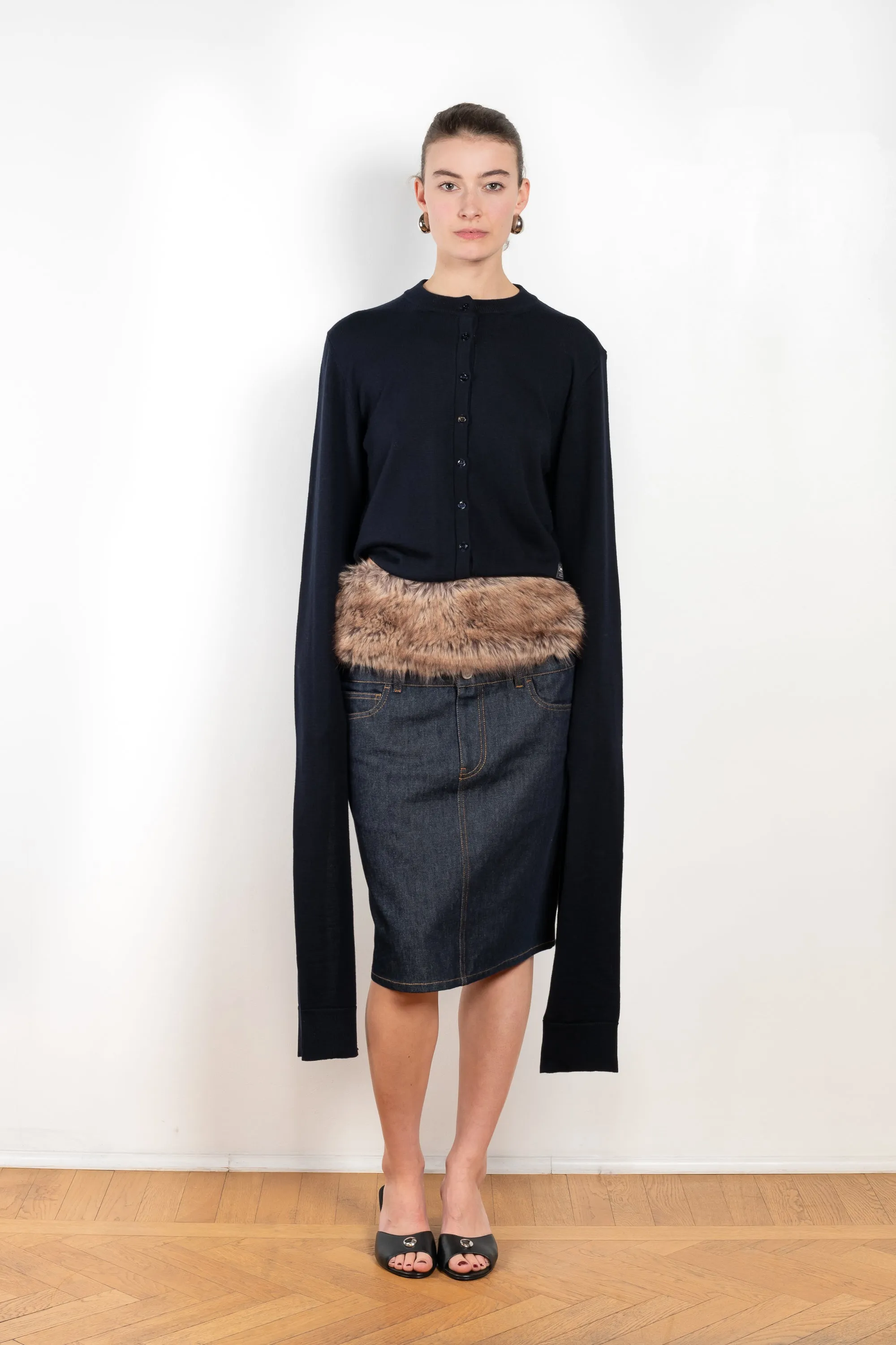 Knotted Sleeved Cardigan