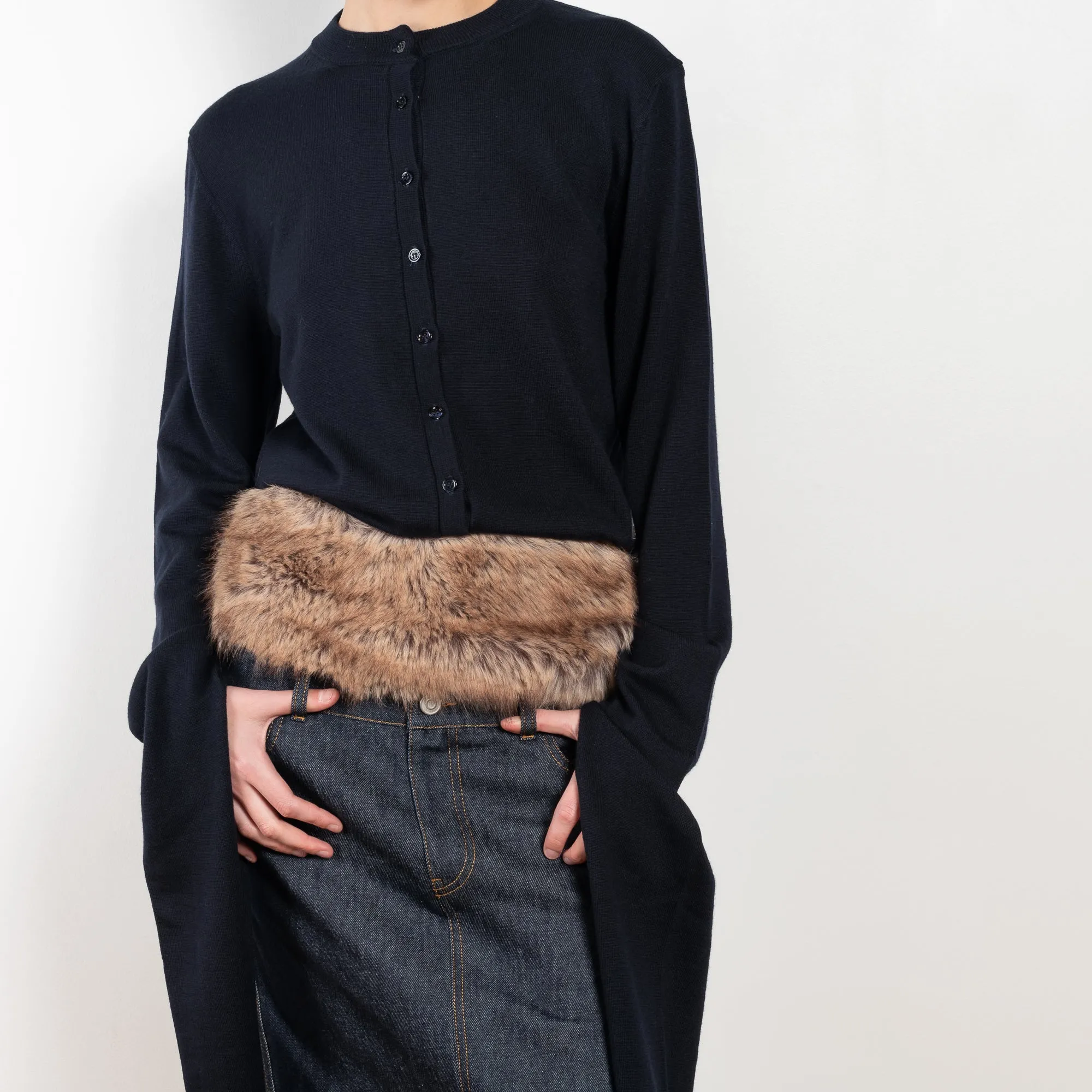 Knotted Sleeved Cardigan