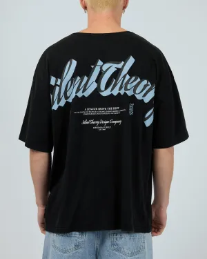 League Tee Washed Black