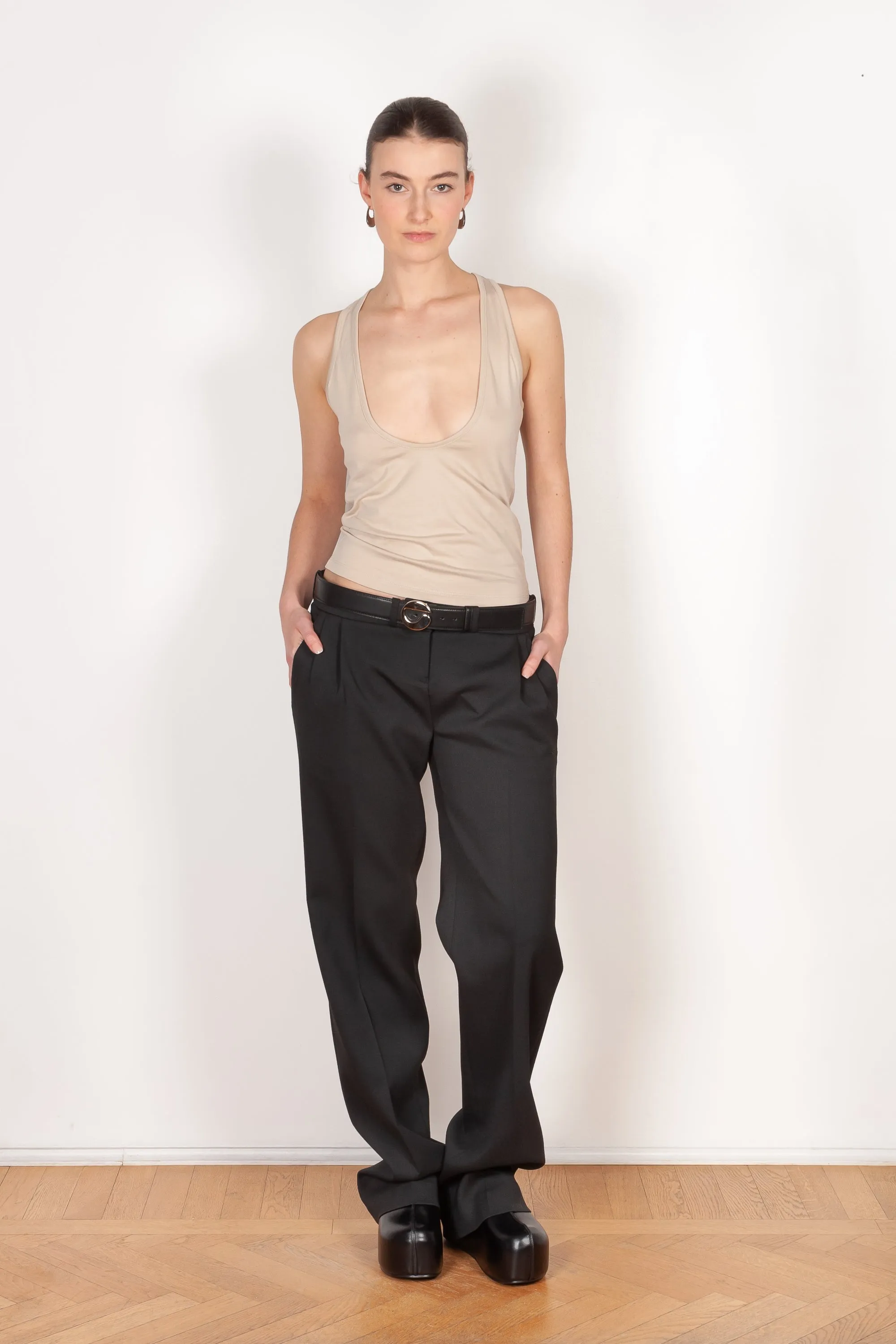Low Rise Tailored Trousers