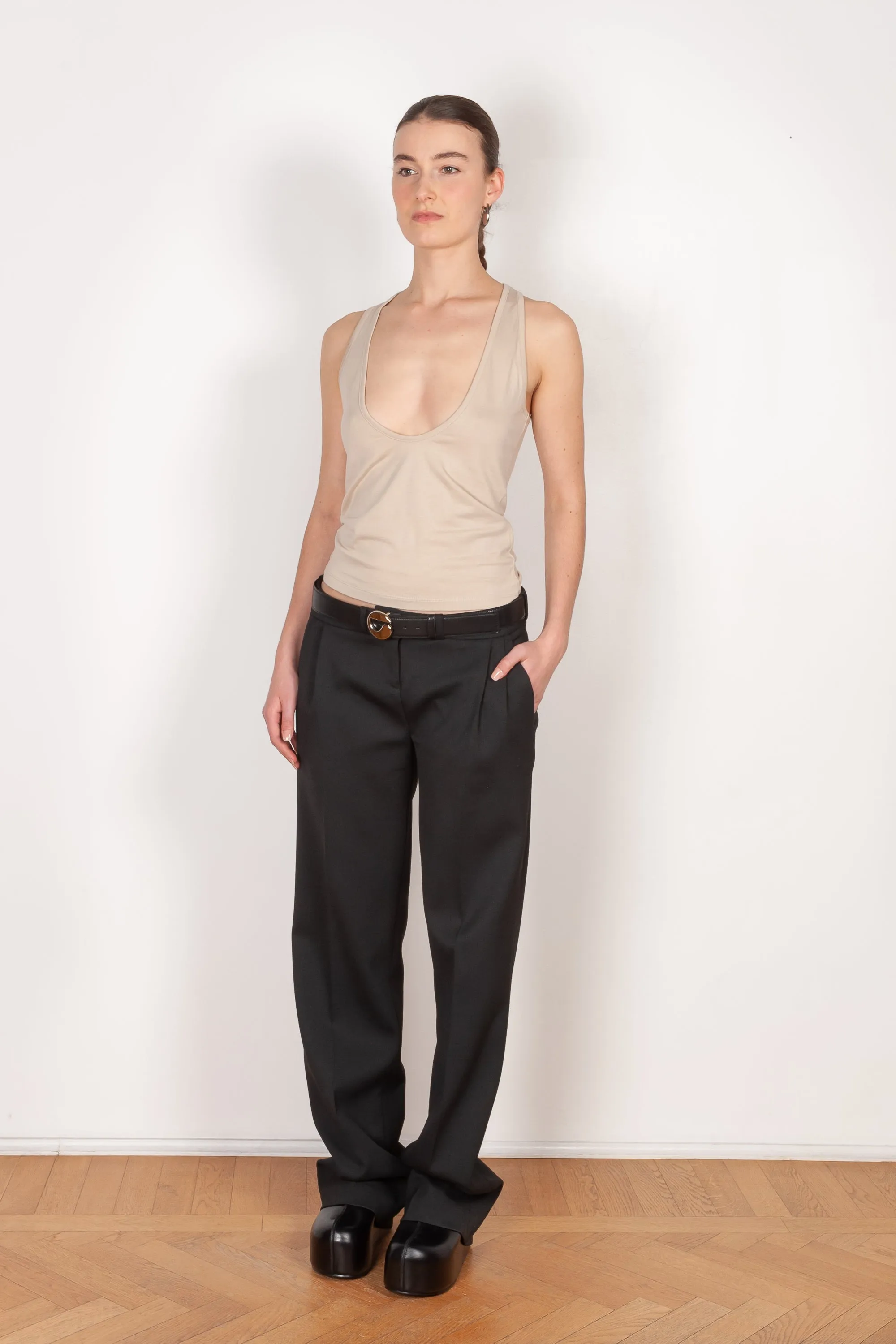 Low Rise Tailored Trousers