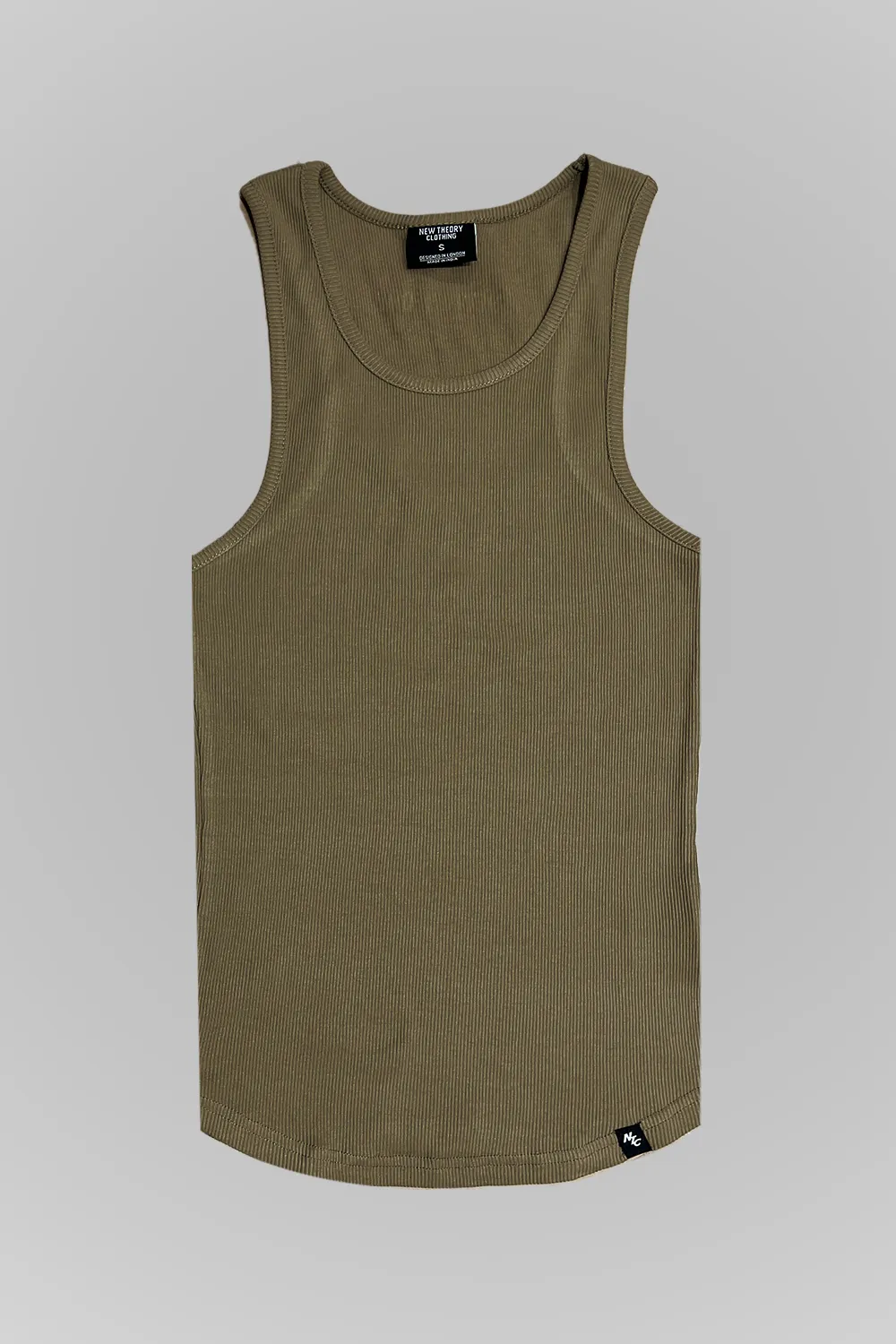 Muscle-Up Ribbed Tank - Beige & Impact Woven Cargos - Black