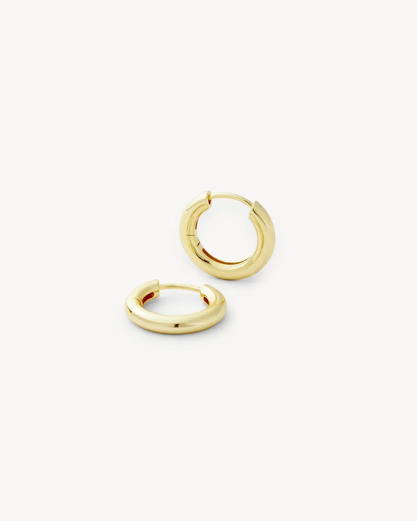 Petite Hoops: Gold