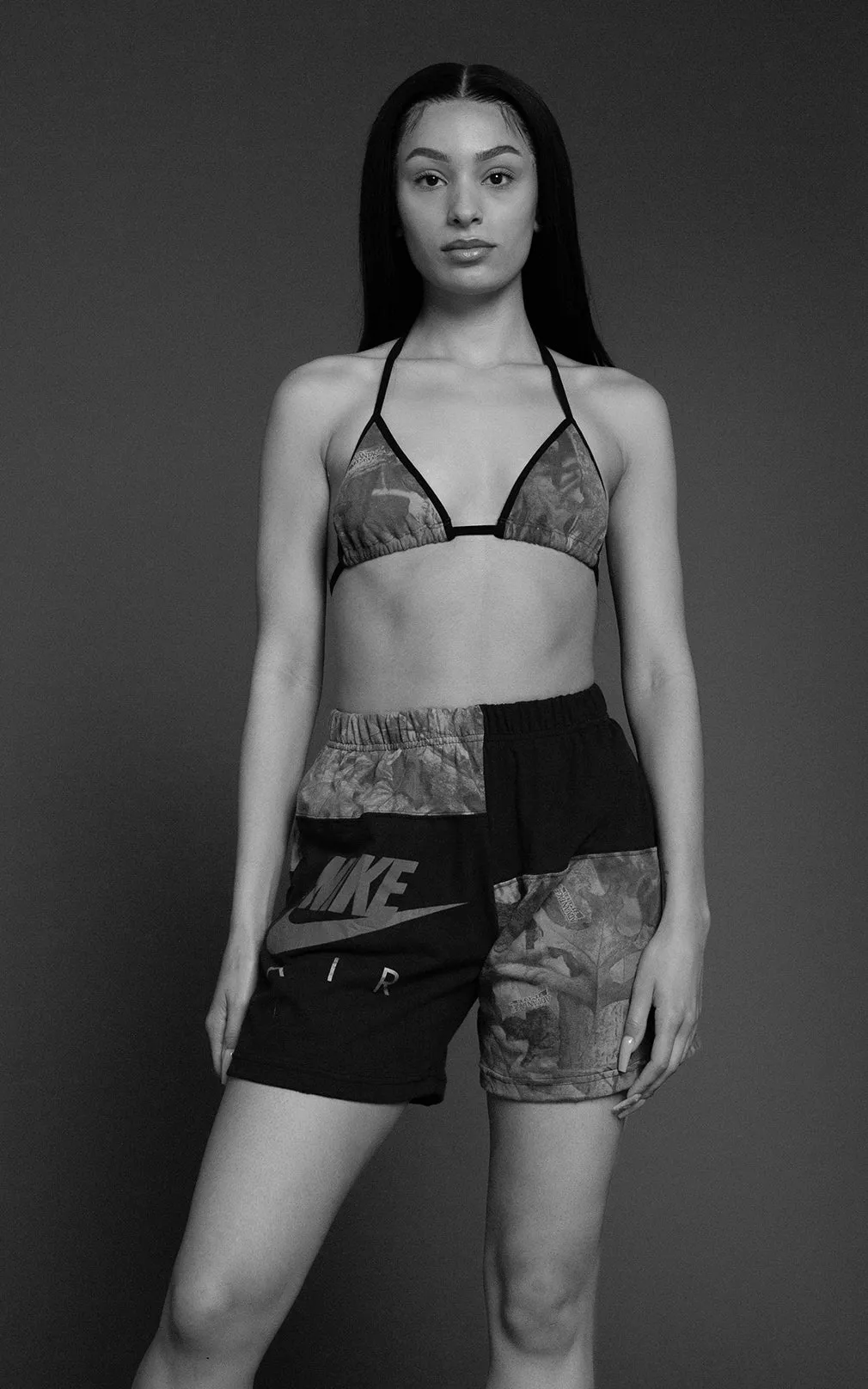 Rework Adidas Patchwork Tee Shorts Set - L Frankie