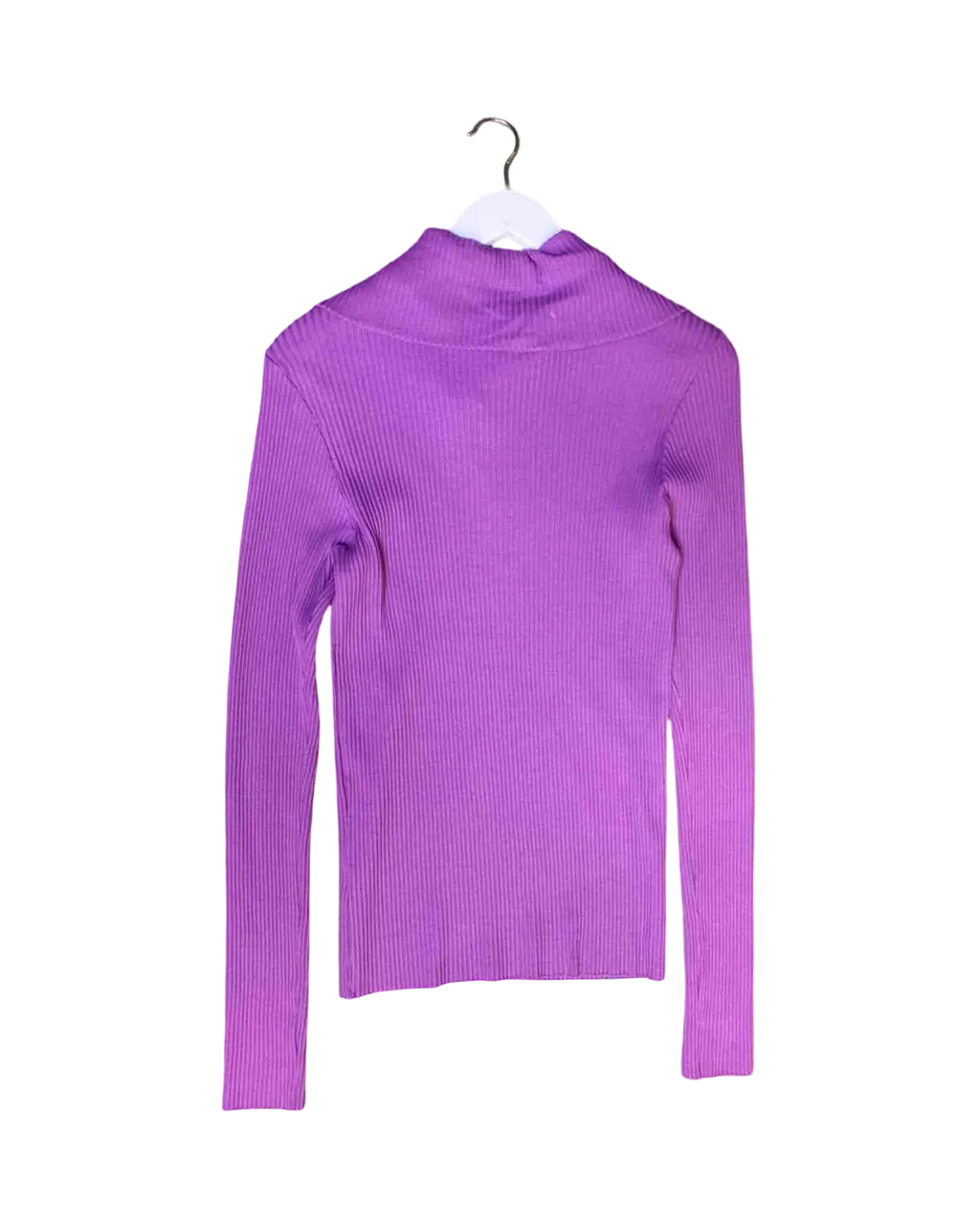 Size L | Bassike Ribbed Half Zip Top