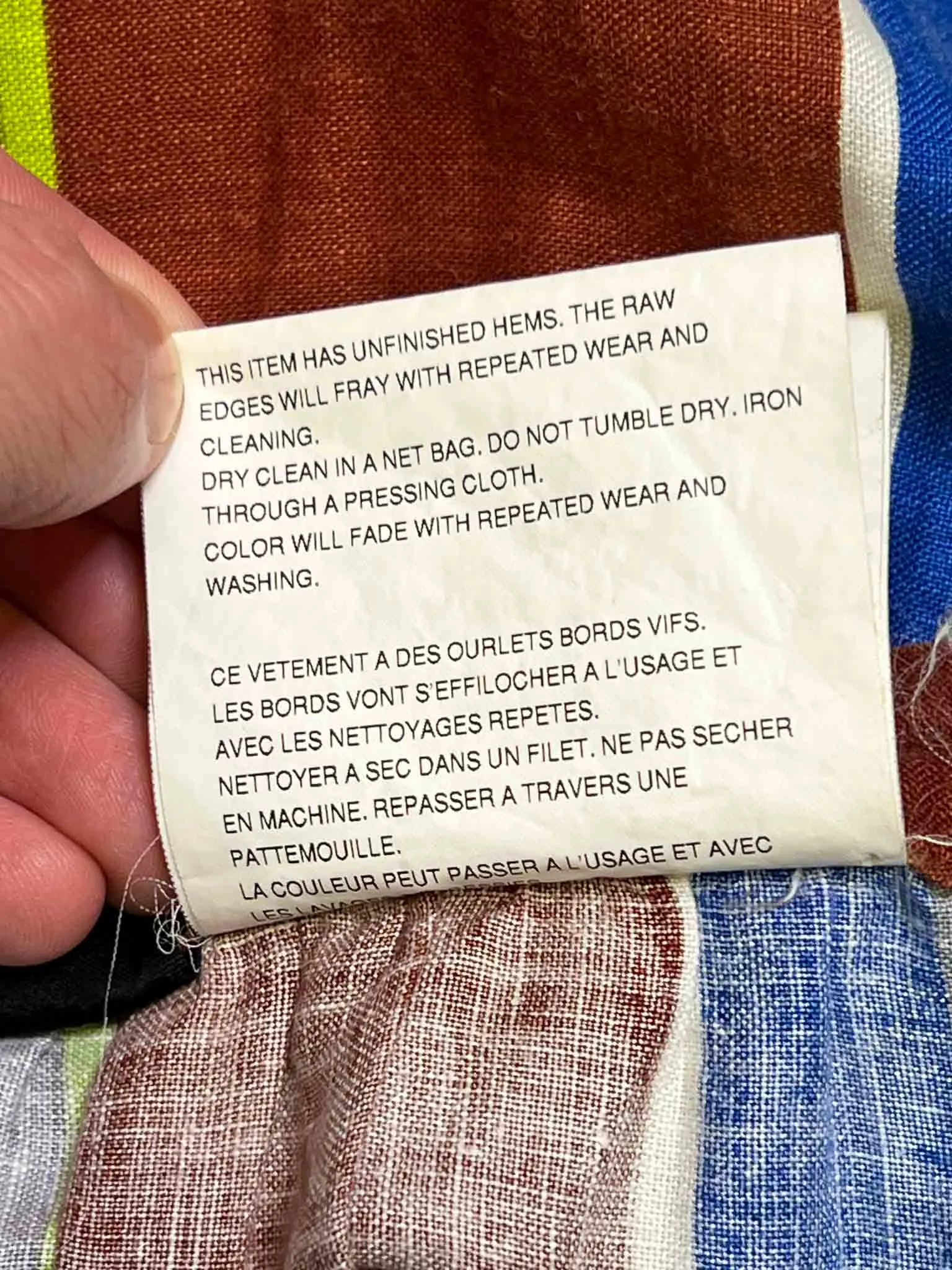 Size M | Comme des Garons Tricot Vintage Linen Skirt