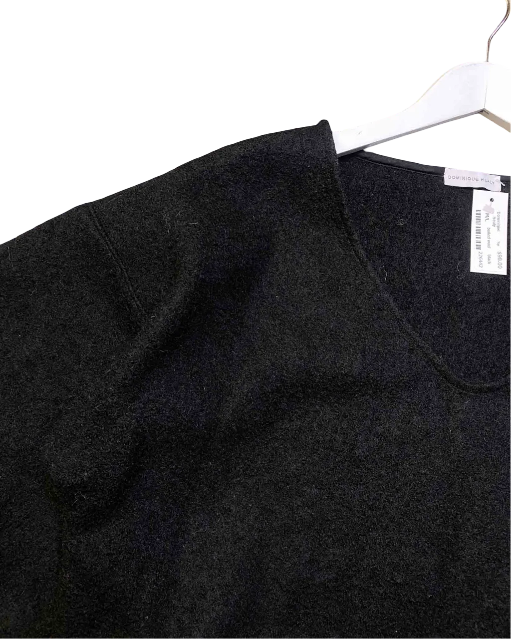 Size M/L | Dominique Healy Wool Boucle Top