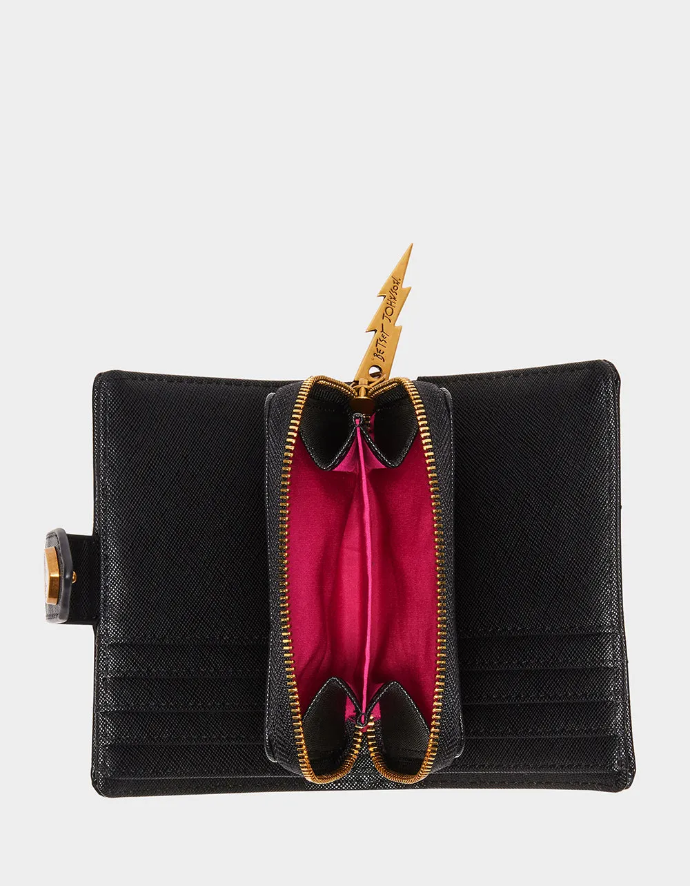 SKULLICIOUS BIFOLD WALLET BLACK Betsey Johnson