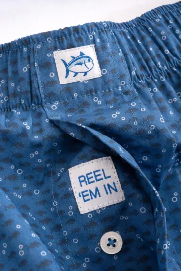 Southern Tide Waterway Boxer Short - Pompeii Blue