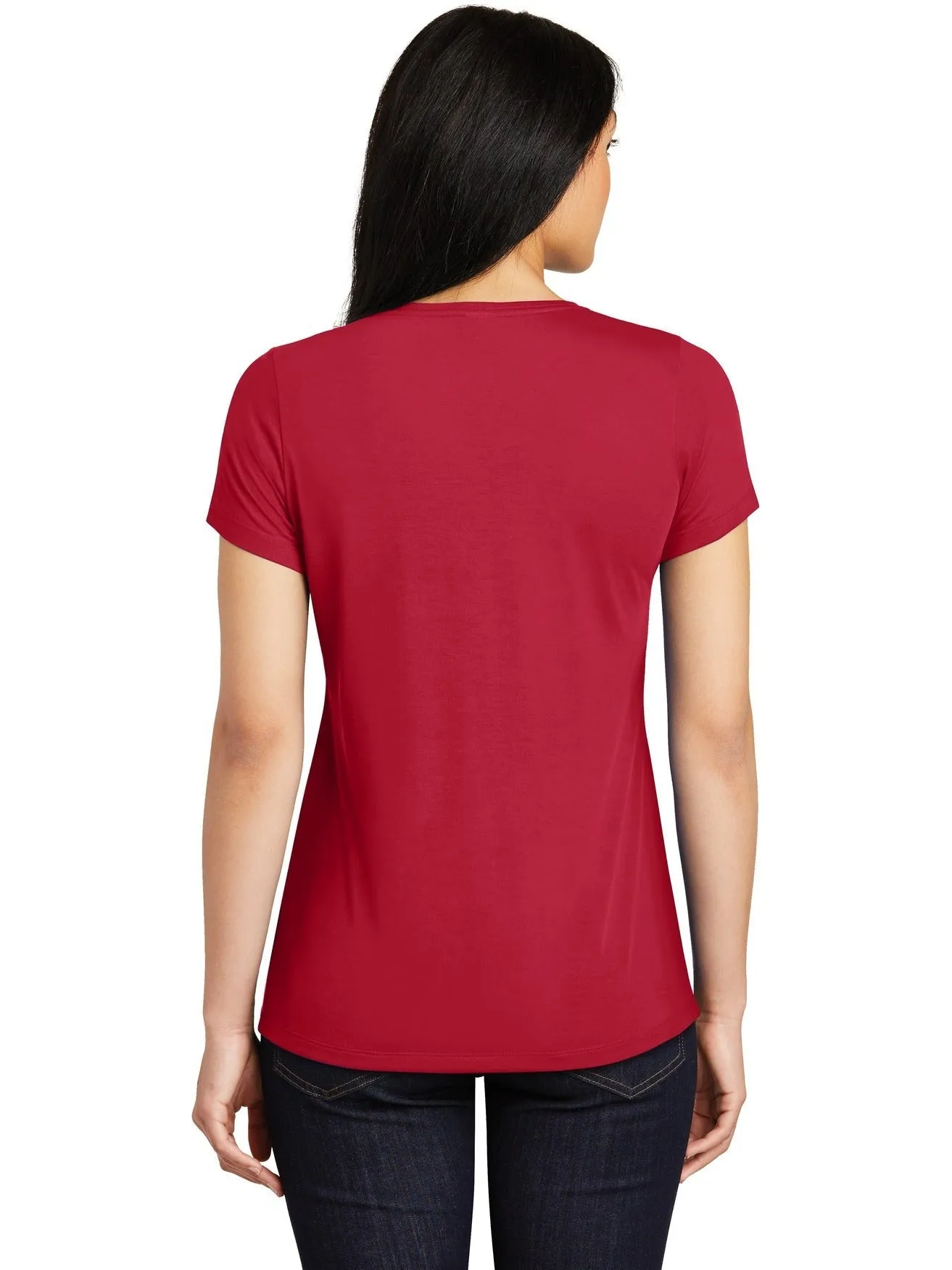 Sport-Tek Ladies Posicharge Competitor Cotton Touch Scoop Neck Tee