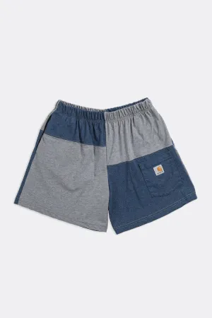 Unisex Rework Carhartt Patchwork Tee Shorts - M Frankie
