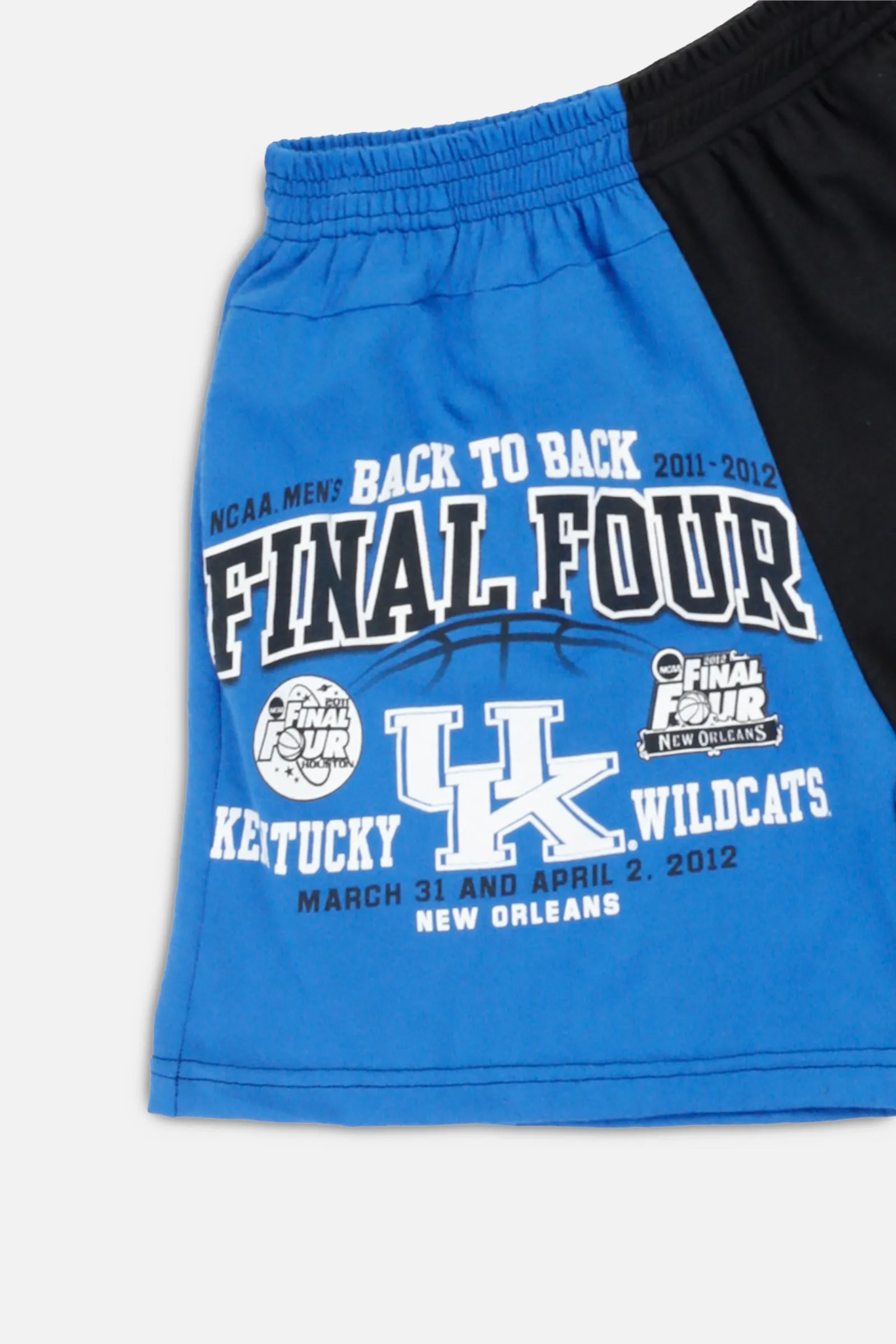 Unisex Rework Kentucky Wildcats Basketball Tee Shorts - XS Frankie