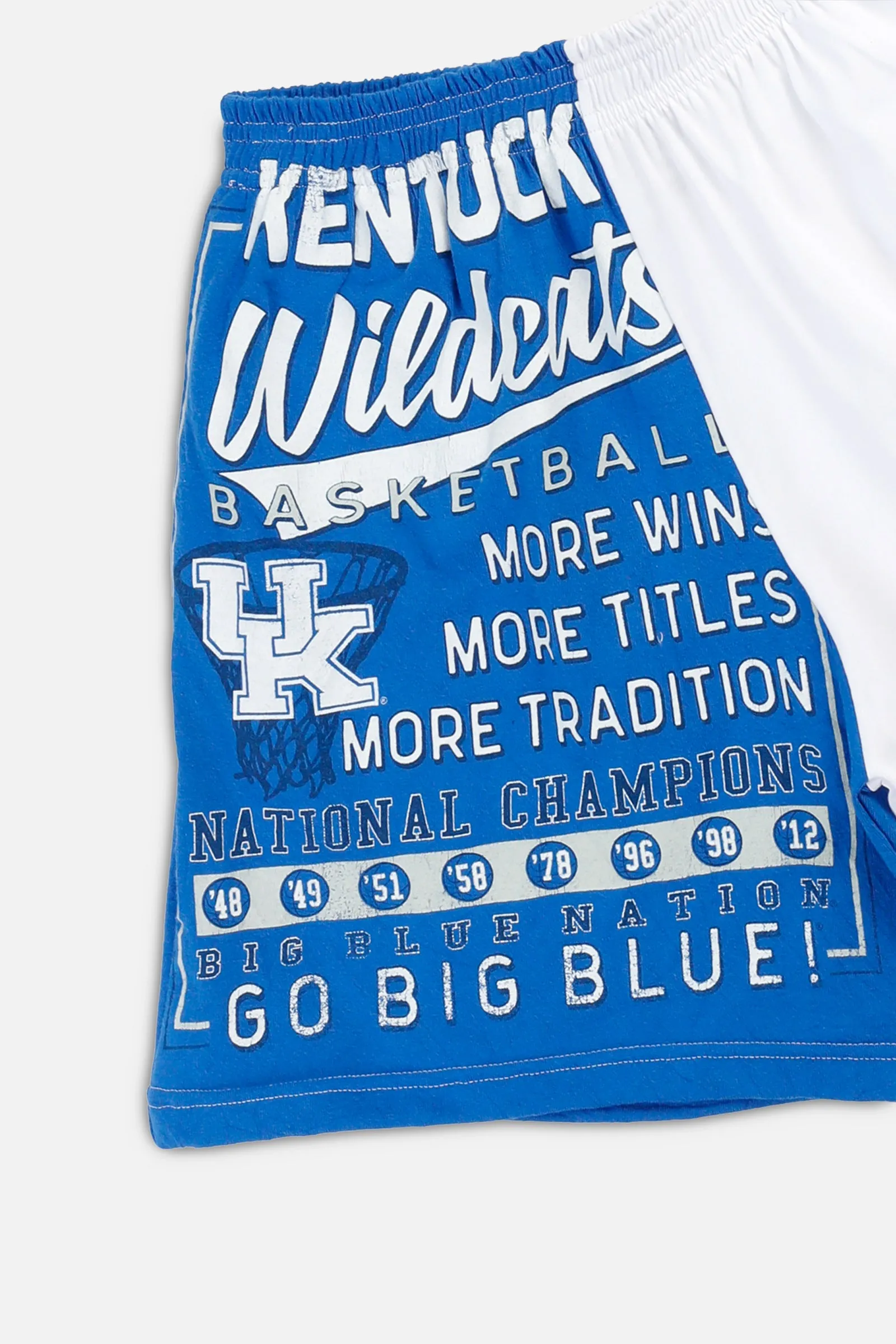 Unisex Rework Kentucky Wildcats Basketball Tee Shorts - XS Frankie