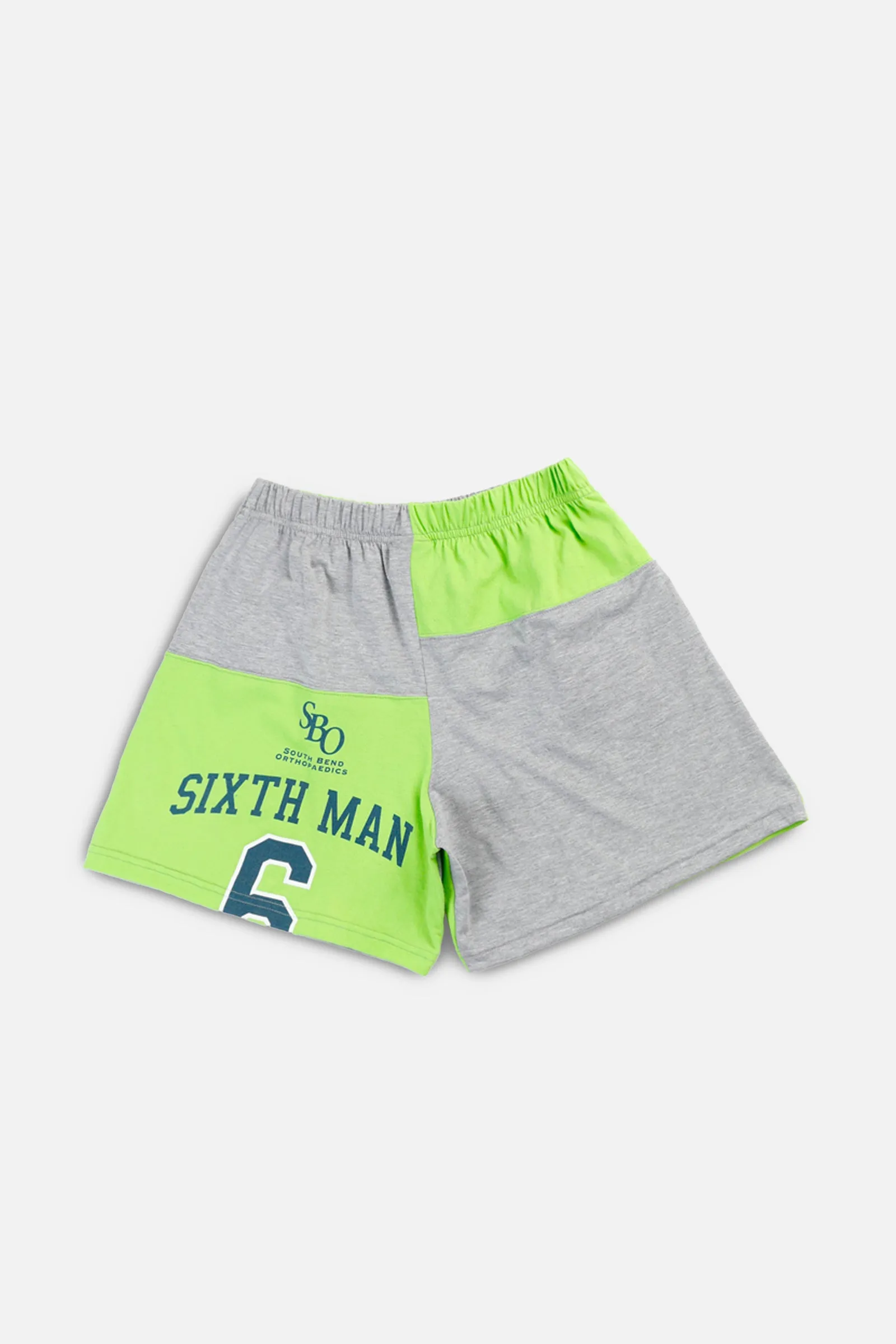 Unisex Rework Notre Dame Basketball Patchwork Tee Shorts - M Frankie