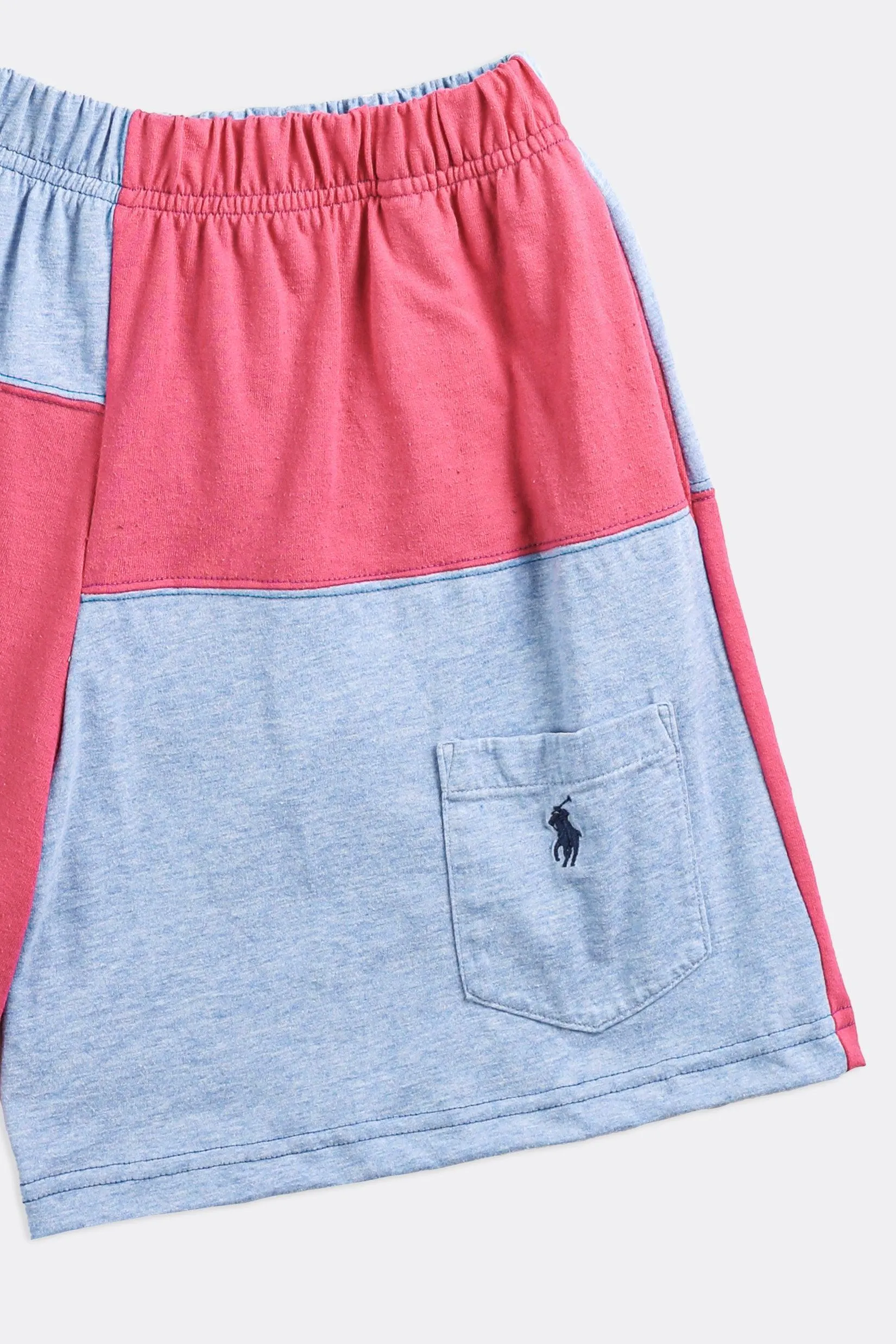 Unisex Rework Patchwork Tee Shorts - Women's S, Men's XS Frankie