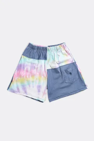 Unisex Rework Patchwork Tee Shorts - Women's XS, Men's XXS Frankie