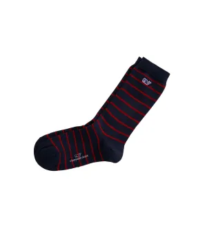 Vineyard Vines Womens Break Stripe Socks - Red Velvet