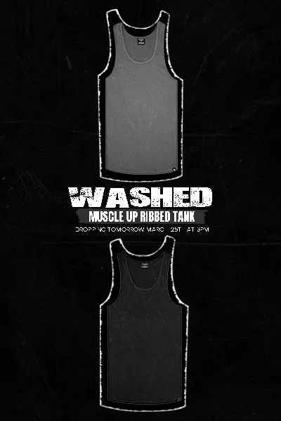Washed Muscle-Up Ribbed Tank 3pk